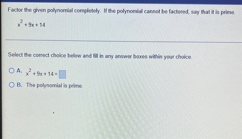 Calculus. Factor the given polynomial.-example-1