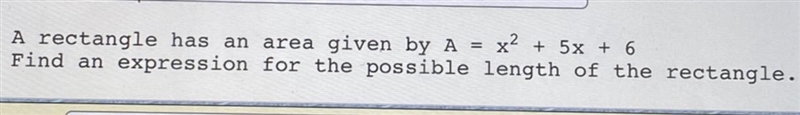 Find the expression for the possible length of the rectangle.-example-1