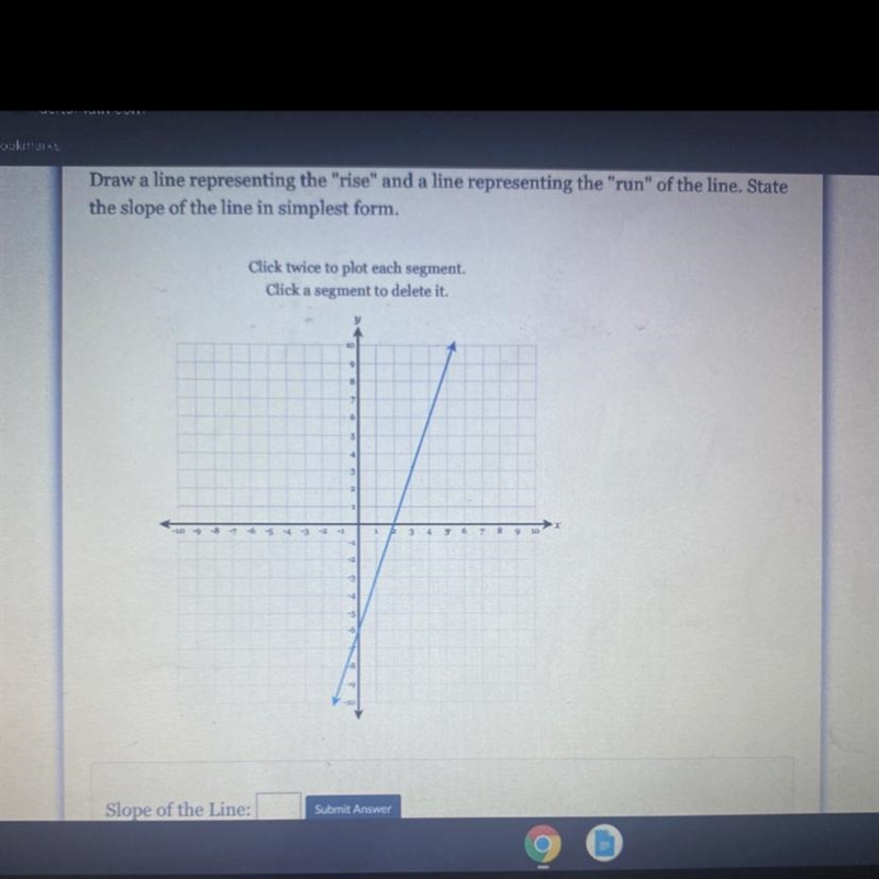 Please help (there are two parts to the question you have to graph the rise over run-example-1