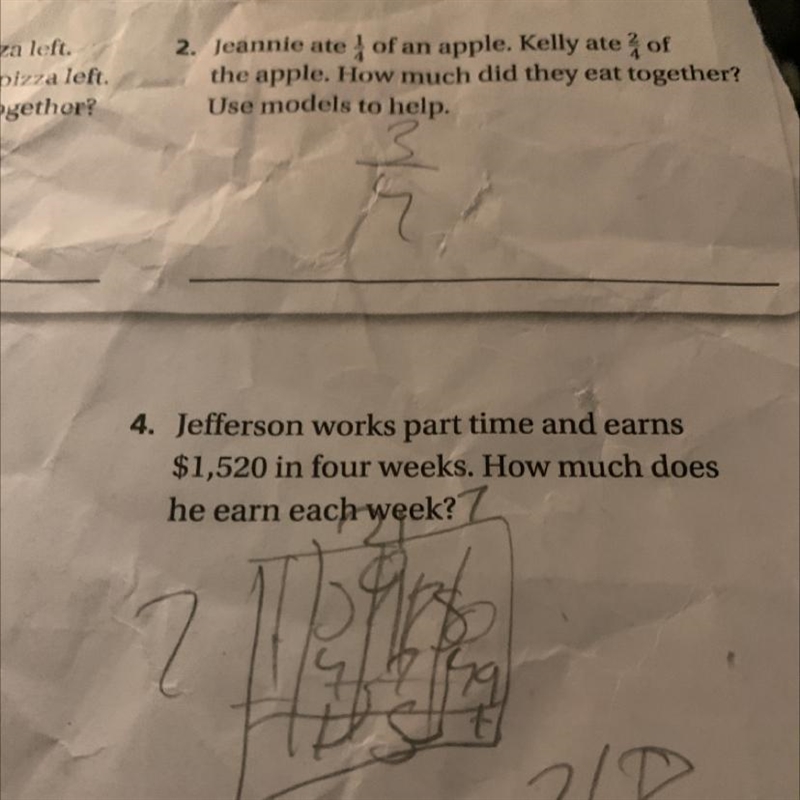 Jefferson works part time and earns 1,520in four weeks how much does he earn each-example-1