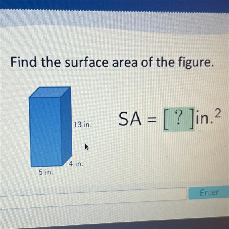 Please help soon! Find the surface area of the figure-example-1