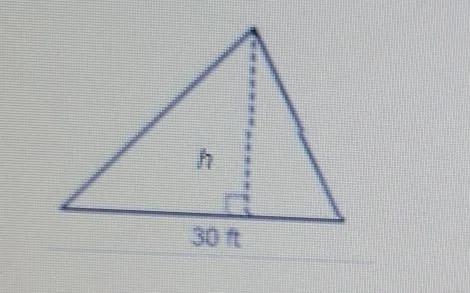 The area of the triangle is 330 square feet.The height of the triangle is ___-example-1