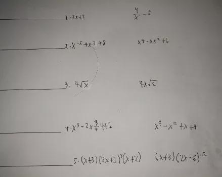 In each pair of expressions below, encircle the expression that is not a polynomial-example-1