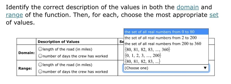 Please help with math domain and range of a linear function that models a real world-example-3