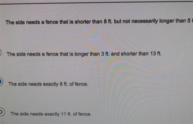 Peppa is putting up a fence in his backyard to enclose a garden in a form of a triangle-example-1