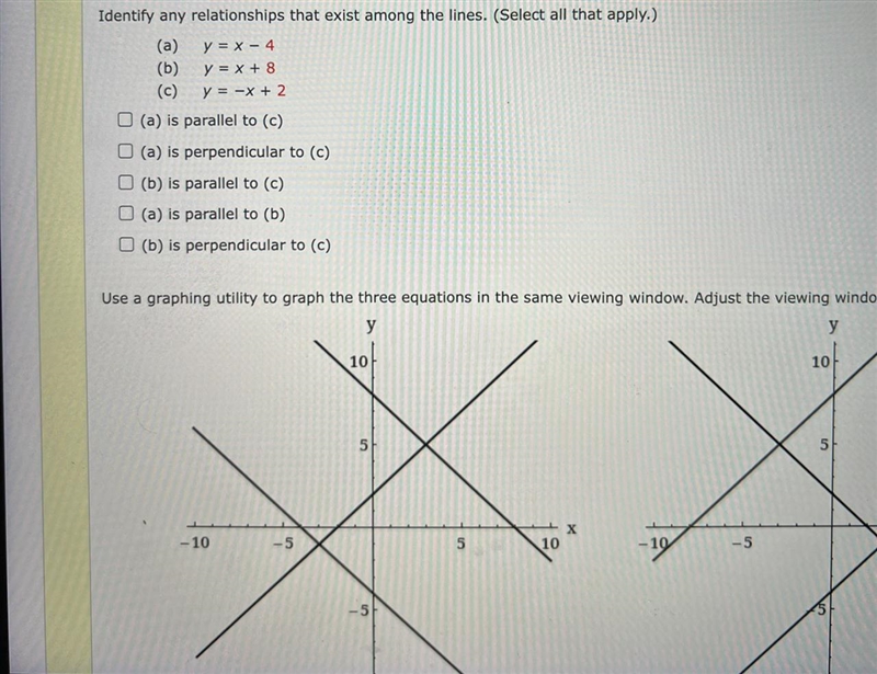 Identify any relationships that exist among the lines (select all that apply.) (Question-example-1