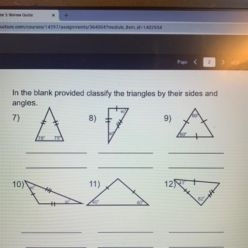 what are they different types of triangles and how can you tell the difference. if-example-1