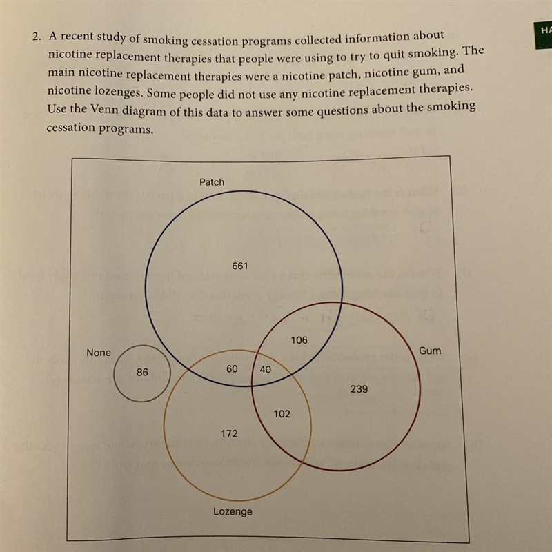 What is the probability that a randomly selected person from this study tried to quit-example-1