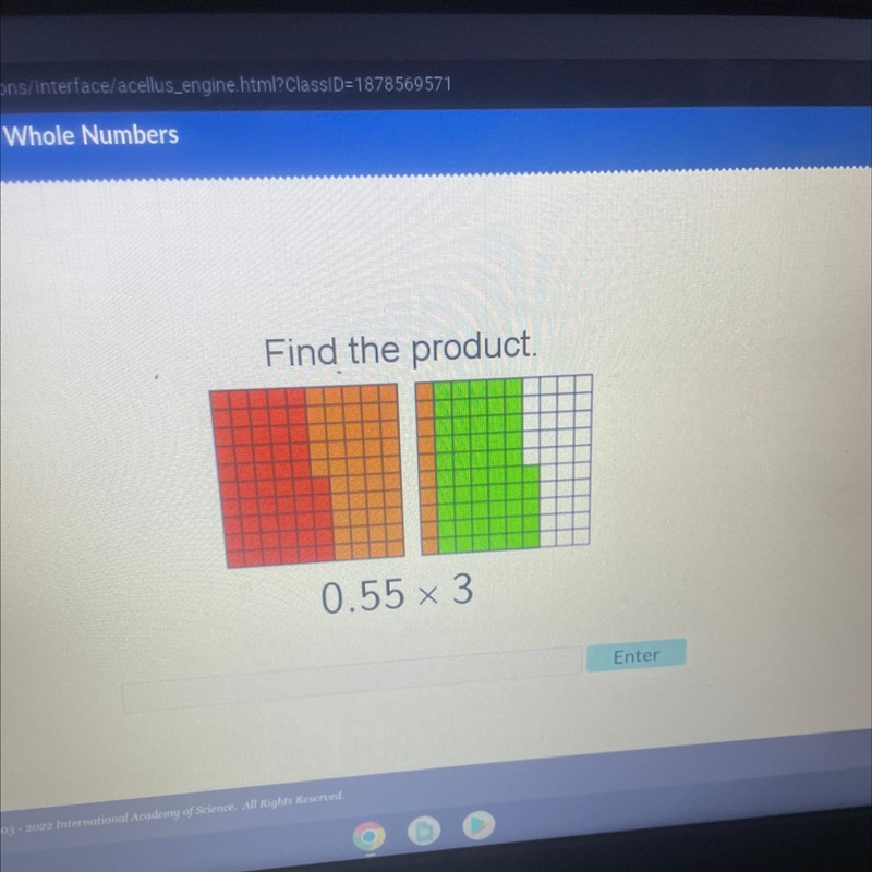 Find the product. 0.55 × 3-example-1