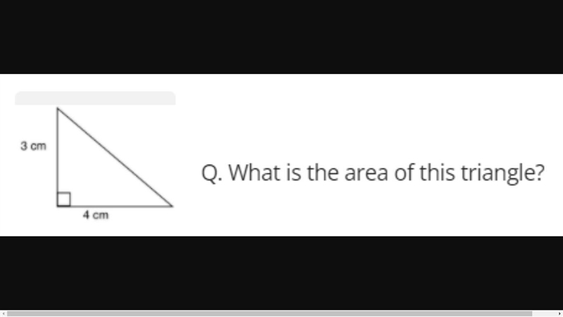 NEED HELP ASAP!!!! A) 12 sq. cm. B) 6 sq. cm. C) 12 cm D) 6 cm-example-1