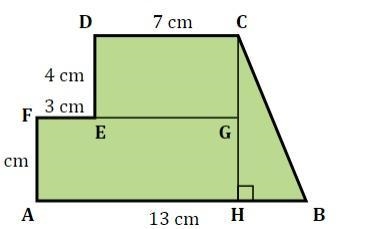 What is the area of this shape? the answer isn't 92 cm squared-example-1