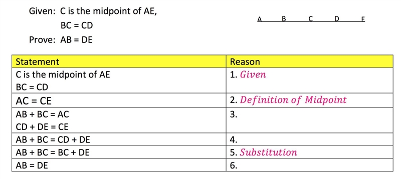 Provide the correct reasons for the statements #3, #4, and #6-example-1