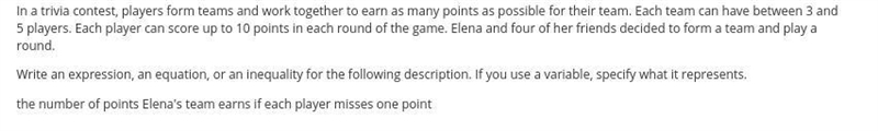 In a trivia contest, players form teams and work together to earn as many points as-example-1