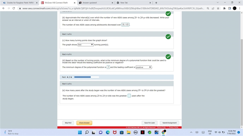 Need help with a math question parts 5 and 6 please-example-1