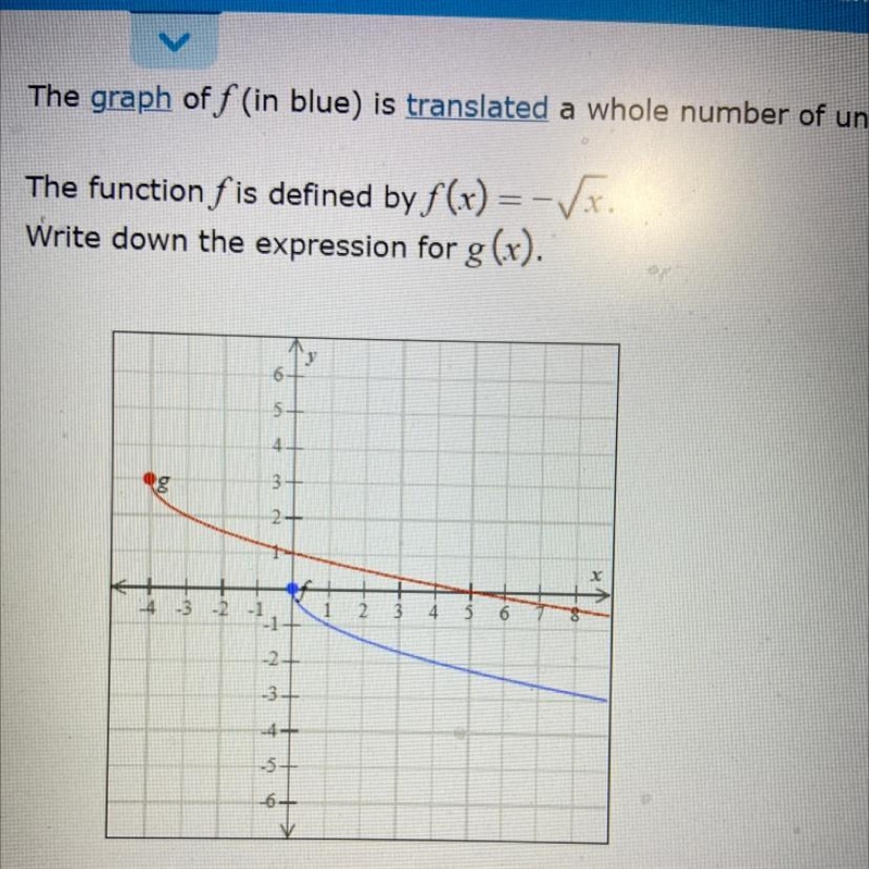 Writing an equation for a function after a vertical and horizontal translation please-example-1