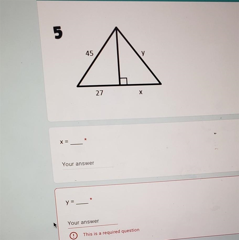 Find x and then Find y​-example-1