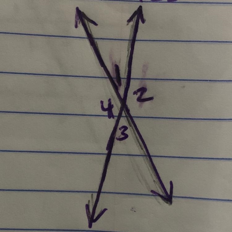 In the picture below, measure 1 is 5x-14 degrees and measure 3 is 2x+10 degrees. Find-example-1