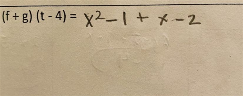 Evaluate Indicated Function!f(x) = x^2 - 1g(x) = x - 2-example-1