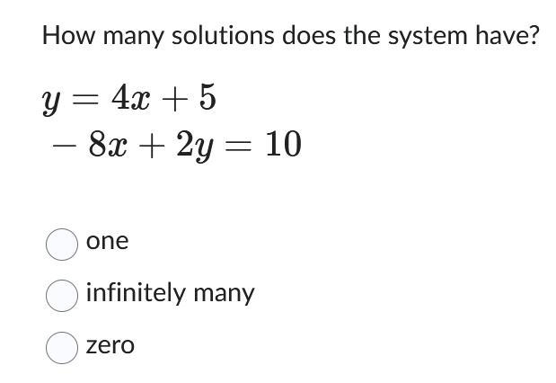 How many solutions does this system have?(I NEED HELP ASAP!!!!)-example-1