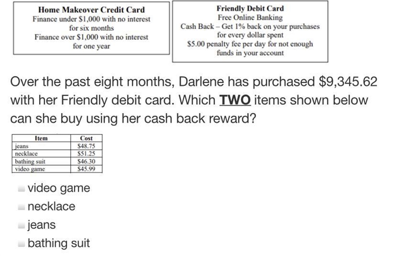 Over the past eight months, Darlene has purchased $9,345.62 with her Friendly debit-example-1