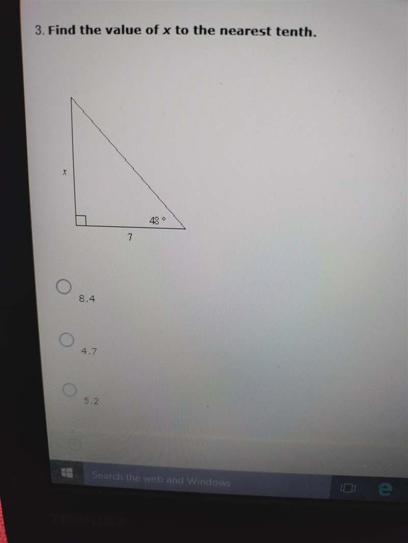 3. Find the value of x to the nearest tenth. ++++++++++ 7-example-1