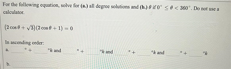 Please help me solve for all degree solutions!!!-example-1