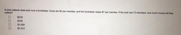 A club collects dues and runs a fundraiser. Dues are $3 per member, and the fundraiser-example-1