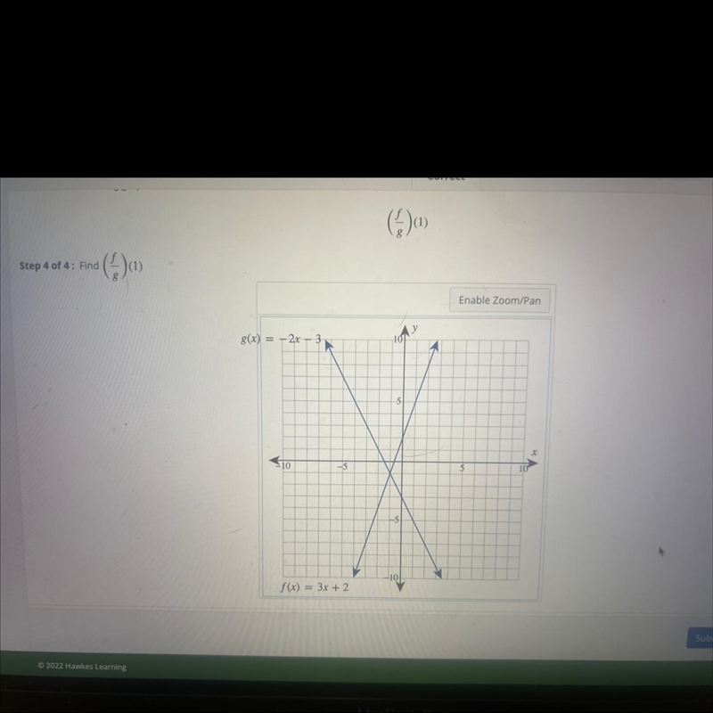 ANDEStep 4 of 4: Find:((1)Enable Zoom/Pan8)-2x - 370016) 3x + 2-example-1