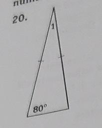 Find the missing angle measure in each triangle. Then classify the triangle.-example-1