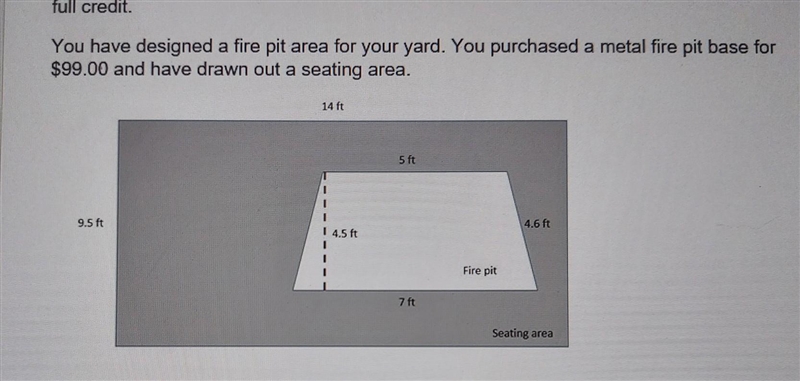 2. Determine the cost to cover the top of the fire pit with a piece of sheet metal-example-1