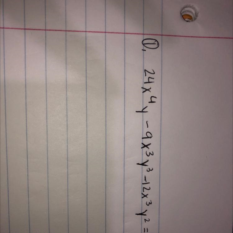 How do I find the greatest common factor for this polynomial? I am having trouble-example-1