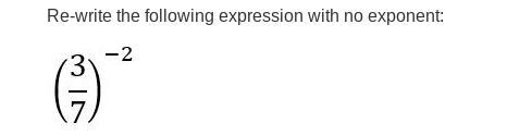 Rewrite the following expression with no exponent.-example-1