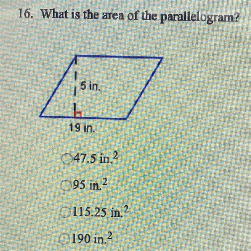 What is the area of the parallelogram-example-1