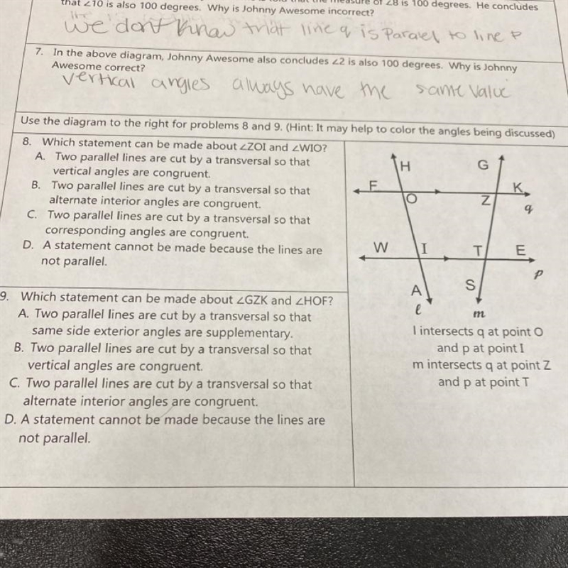 EUse the diagram to the right for problems 8 and 9. (Hint: It may help to color the-example-1