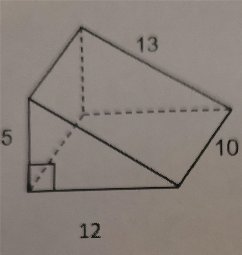 The question is:The lateral surface is _______ square unitsThe total surface is ________ square-example-1