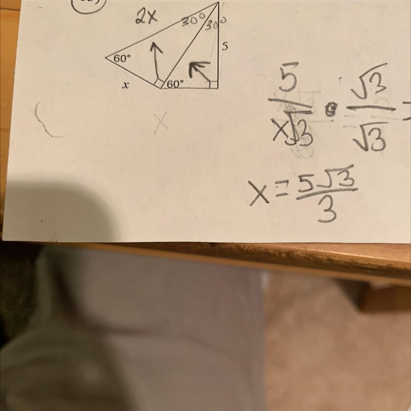 Find the missing side lengths. Leave your answers as radicals in simplest form. I-example-1