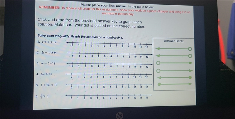 Solve each inequality and graph the solution on the number line​-example-1