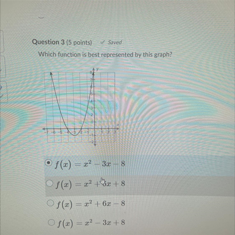 Which coordinates best represents the vertex of the graph first correct answer gets-example-1