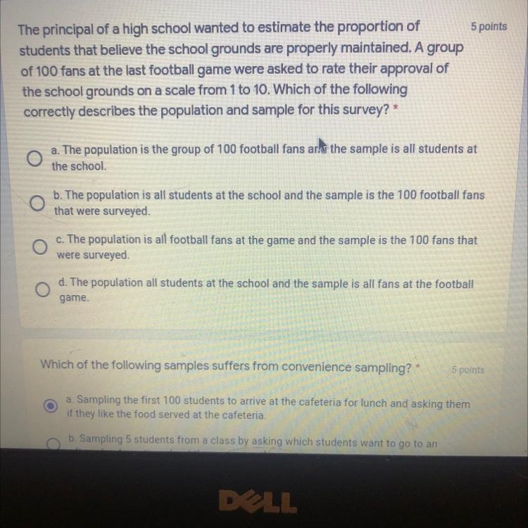 The principal of a high school wanted to estimate the proportion of students that-example-1