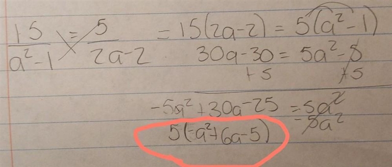 I don't know what I'm doing wrong, this is solving rational equation using cross products-example-1