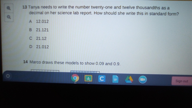 What is twenty -one and twelve thousand as a decimal-example-1