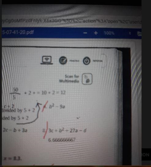 Find the value of the expression b=9, a = 1/3, b^2 - 9a-example-1