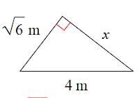 7 REALLY NEED HELP GUYS!!!!!!!!!!!!!!! 2. Find the missing side of each triangle. Leave-example-1