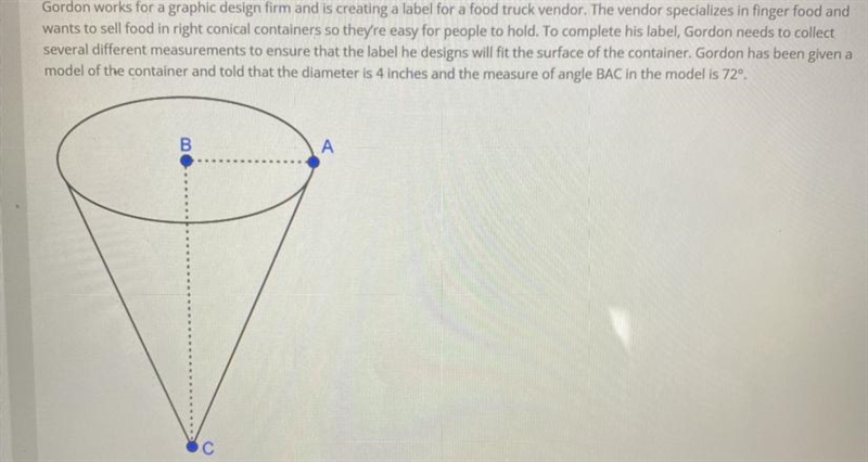 Find the height of the cone. Round to the nearest hundredth, if necessary. Show your-example-1