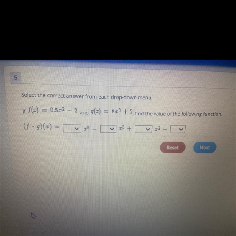 Select the correct answer from each drop down menuThere is options-example-1