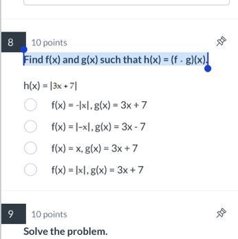 Find f(x) and g(x) such that h(x) = (f ∘ g)(x).-example-1