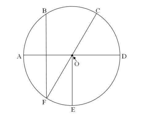 Using the figure, which is an example of a diameter?-example-1