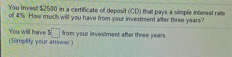 How much will you have from your investment after 3 yrs-example-1