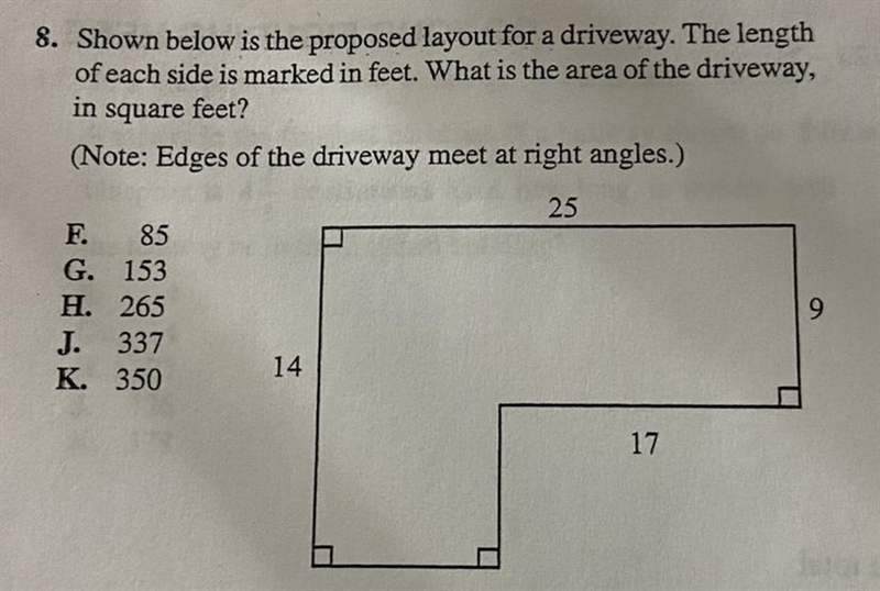 What is the area of the driveway-example-1