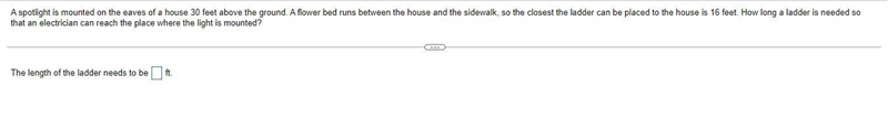 The length of the ladder needs to be ____ ft-example-1